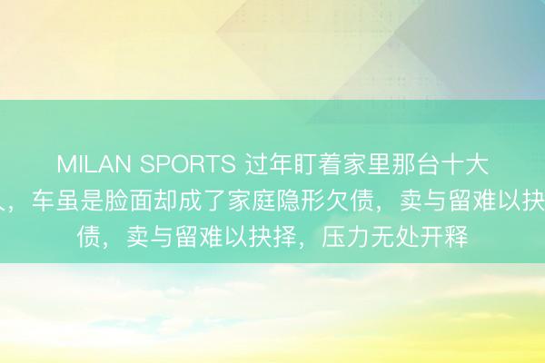 MILAN SPORTS 过年盯着家里那台十大哥A6，千里默良久，车虽是脸面却成了家庭隐形欠债，卖与留难以抉择，压力无处开释